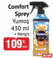 YUMOŞ COMFORT SPREY 430 ML fiyat ve kampanya bilgisi